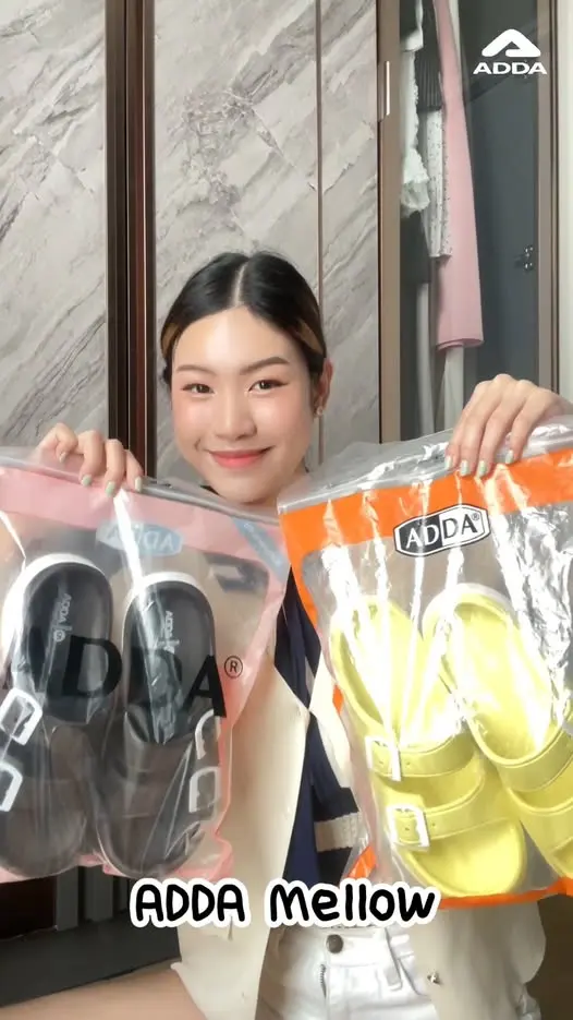 Unbox ADDA Mellow 🤎สีน้ำตาลเข้มสุภาพ คลาสสิค เรียบหรู 💛สีเหลืองสดใส เติมความสนุกทุกลุค ใส่สบาย ต่างสไตล์แต่สบายทุกก้าว